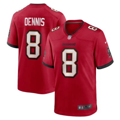Men's Tampa Bay Buccaneers SirVocea Dennis Red Game Jersey 01