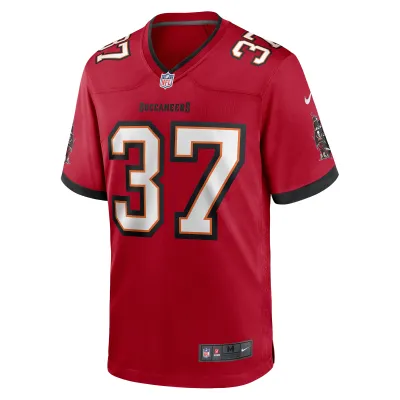 Men's Tampa Bay Buccaneers Tavierre Thomas  Red Game Jersey 02