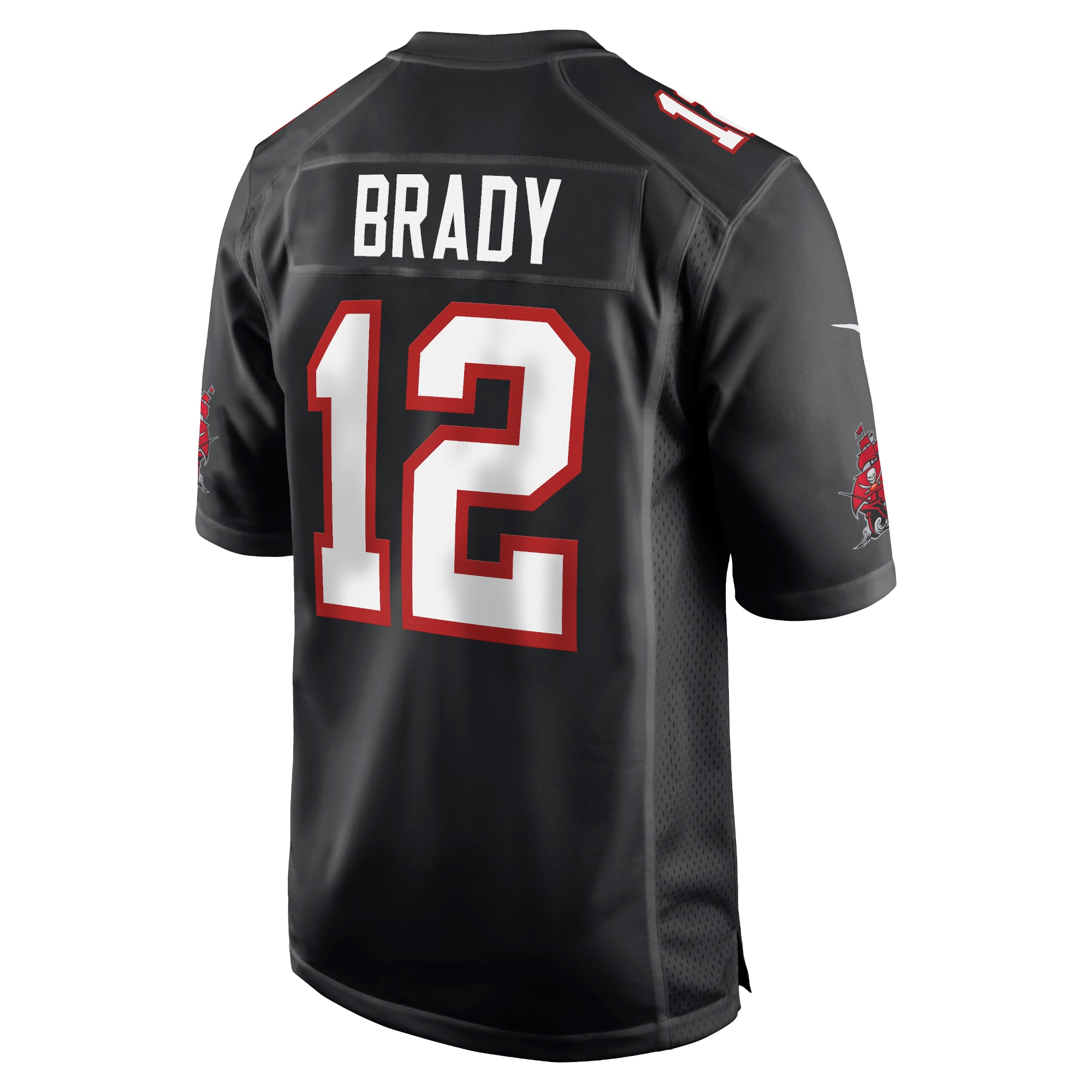 Men's Tampa Bay Buccaneers Tom Brady Black Super Bowl LV Game Fashion Jersey