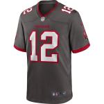 Men's Tampa Bay Buccaneers Tom Brady Pewter Alternate Game Jersey