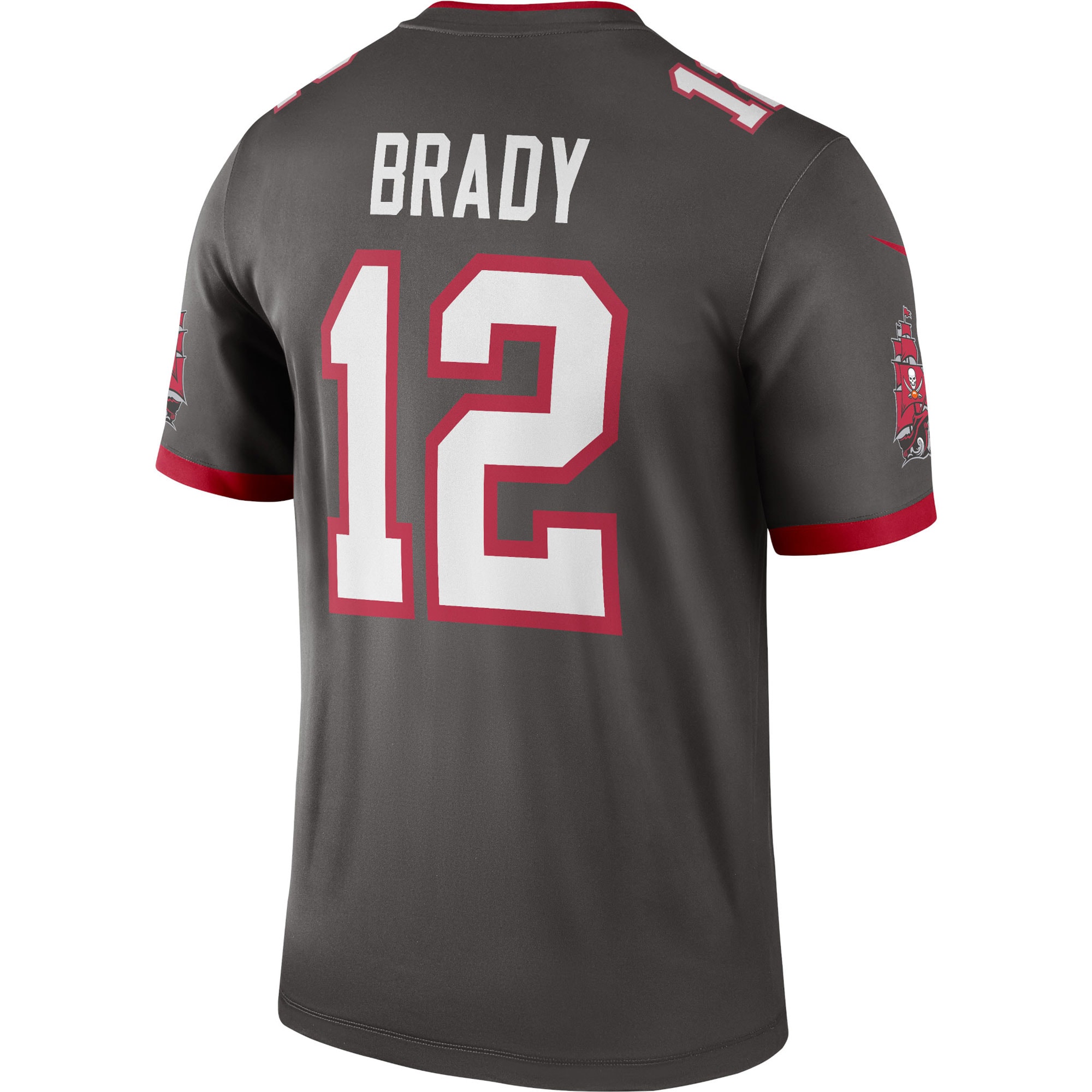 Men's Tampa Bay Buccaneers Tom Brady Pewter Alternate Legend Jersey