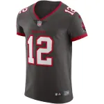 Men's Tampa Bay Buccaneers Tom Brady Pewter Alternate Vapor Elite Jersey