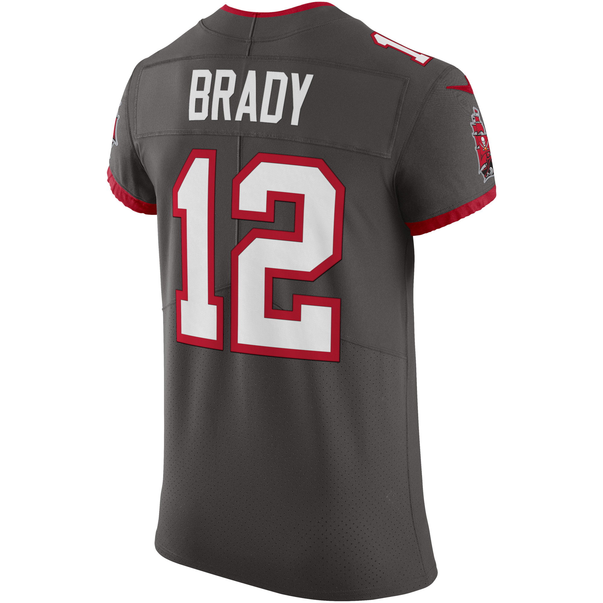 Men's Tampa Bay Buccaneers Tom Brady Pewter Alternate Vapor Elite Jersey
