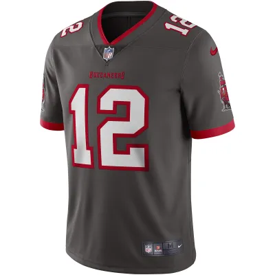 Men's Tampa Bay Buccaneers Tom Brady Pewter Alternate Vapor Limited Jersey 02
