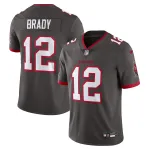 Men's Tampa Bay Buccaneers Tom Brady Pewter Alternate Vapor Untouchable Limited Jersey