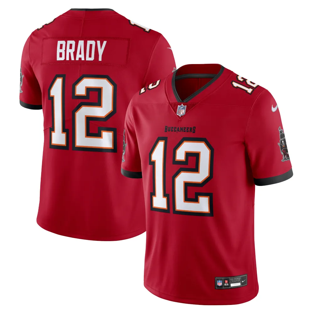 Men's Tampa Bay Buccaneers Tom Brady Red Vapor Untouchable Limited Jersey