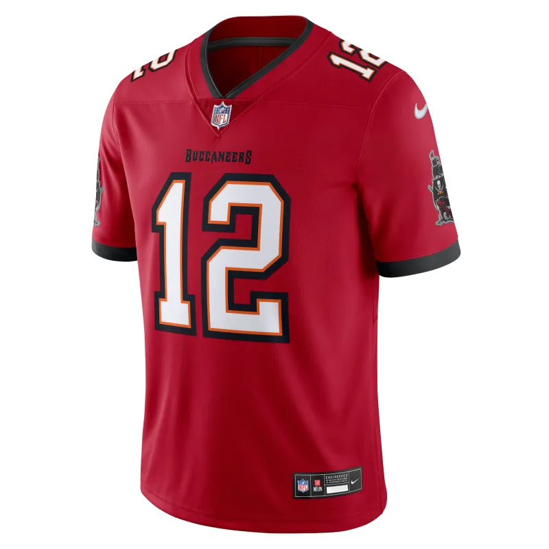 Men's Tampa Bay Buccaneers Tom Brady Red Vapor Untouchable Limited Jersey