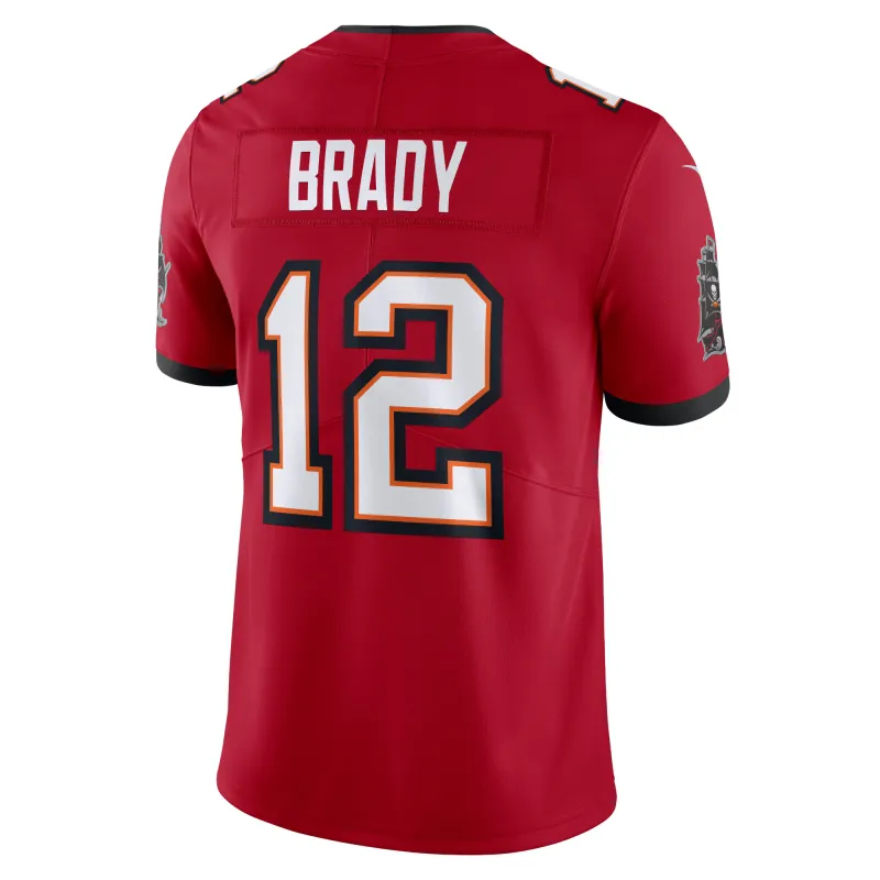 Men's Tampa Bay Buccaneers Tom Brady Red Vapor Untouchable Limited Jersey