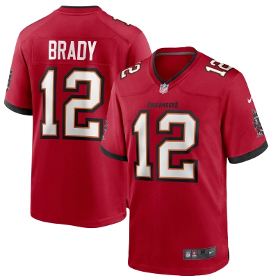 Men's Tampa Bay Buccaneers Tom Brady Red Game Jersey 01