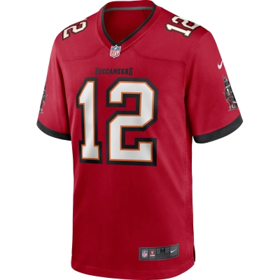 Men's Tampa Bay Buccaneers Tom Brady Red Game Jersey 02