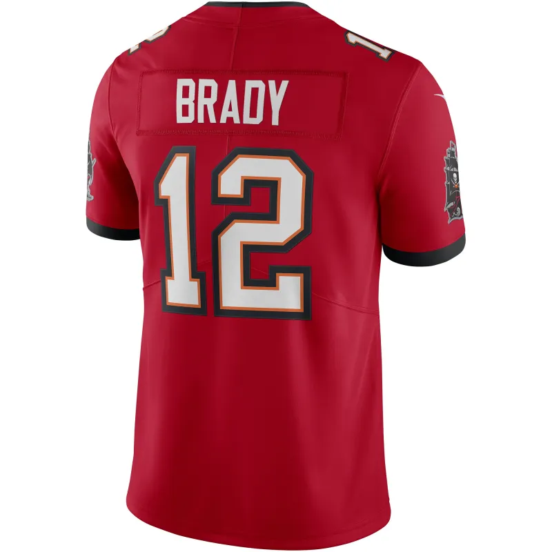 Men's Tampa Bay Buccaneers Tom Brady Red Vapor Limited Jersey