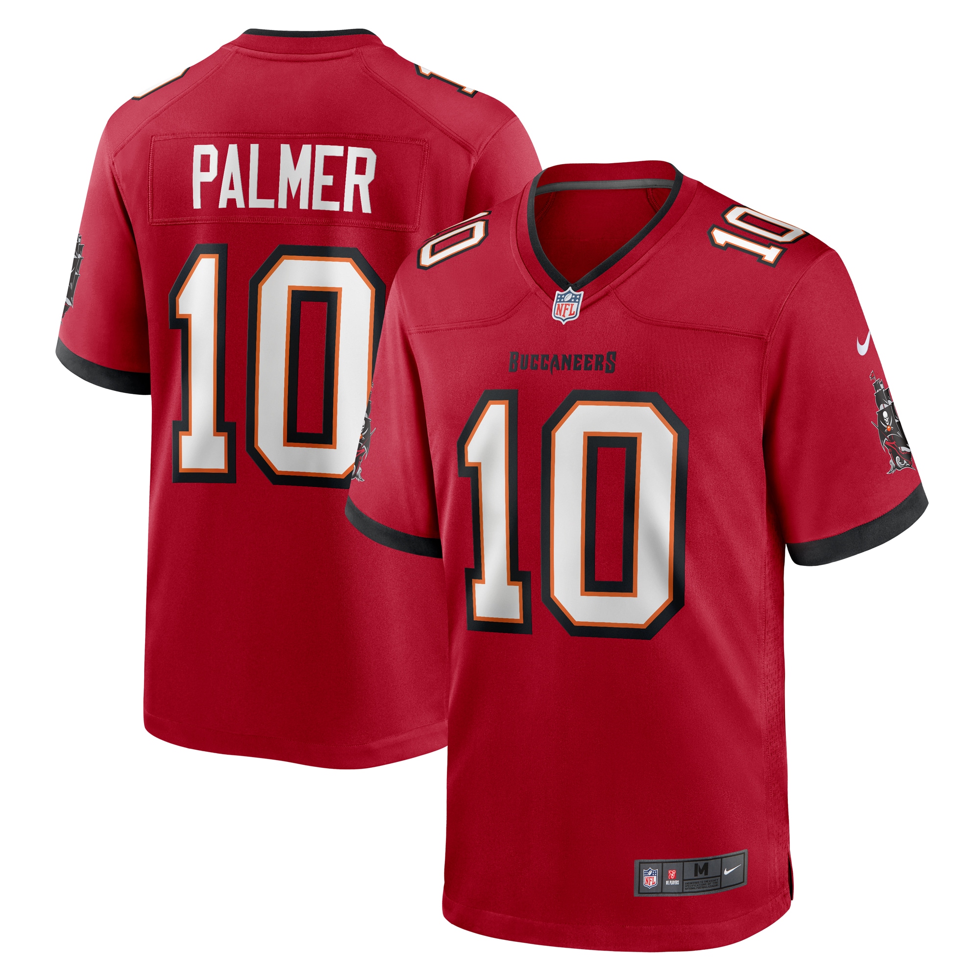 Men's Tampa Bay Buccaneers Trey Palmer  Red Game Jersey