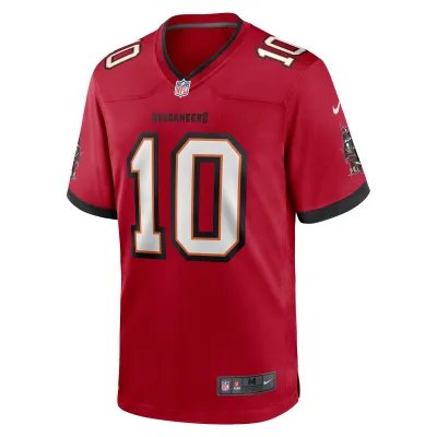 Men's Tampa Bay Buccaneers Trey Palmer  Red Game Jersey 02