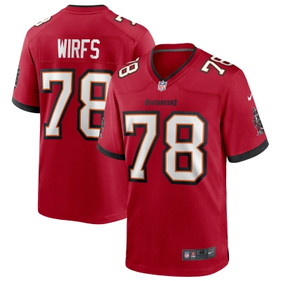 Men's Tampa Bay Buccaneers Tristan Wirfs Red Player Game Jersey 01