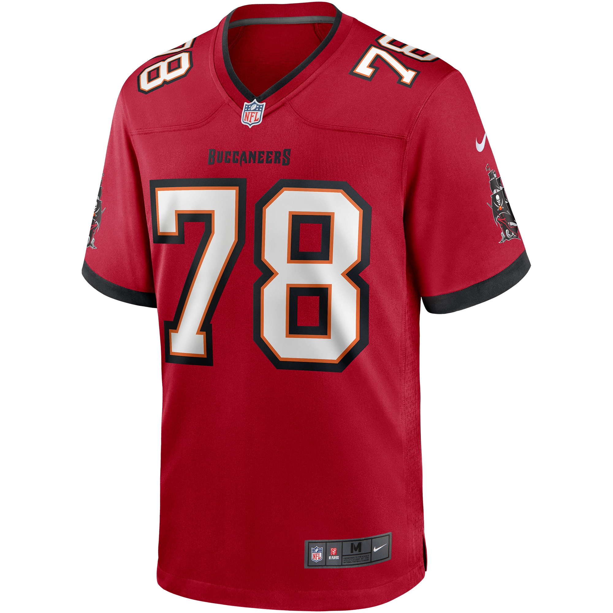 Men's Tampa Bay Buccaneers Tristan Wirfs Red Player Game Jersey