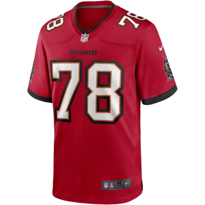 Men's Tampa Bay Buccaneers Tristan Wirfs Red Player Game Jersey 02