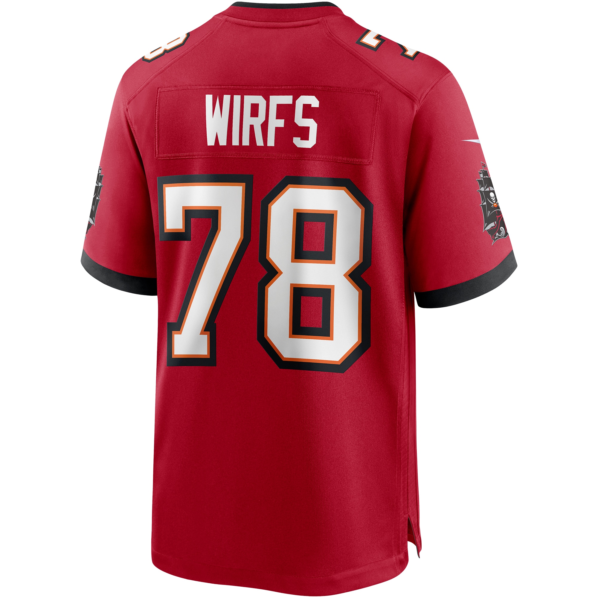 Men's Tampa Bay Buccaneers Tristan Wirfs Red Player Game Jersey