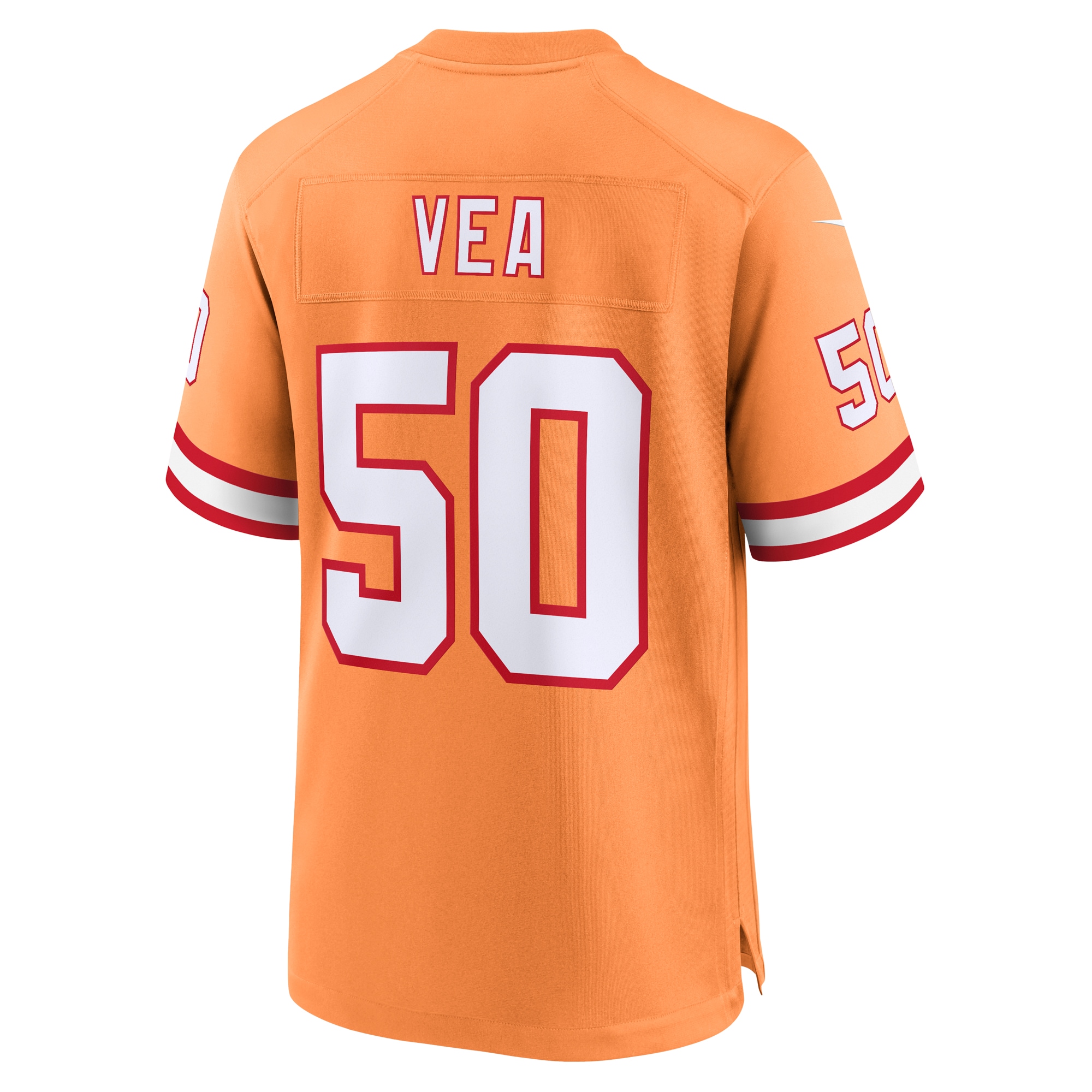 Men's Tampa Bay Buccaneers Vita Vea Orange Throwback Game Jersey
