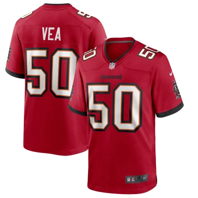 Men's Tampa Bay Buccaneers Vita Vea Red Game Jersey 01