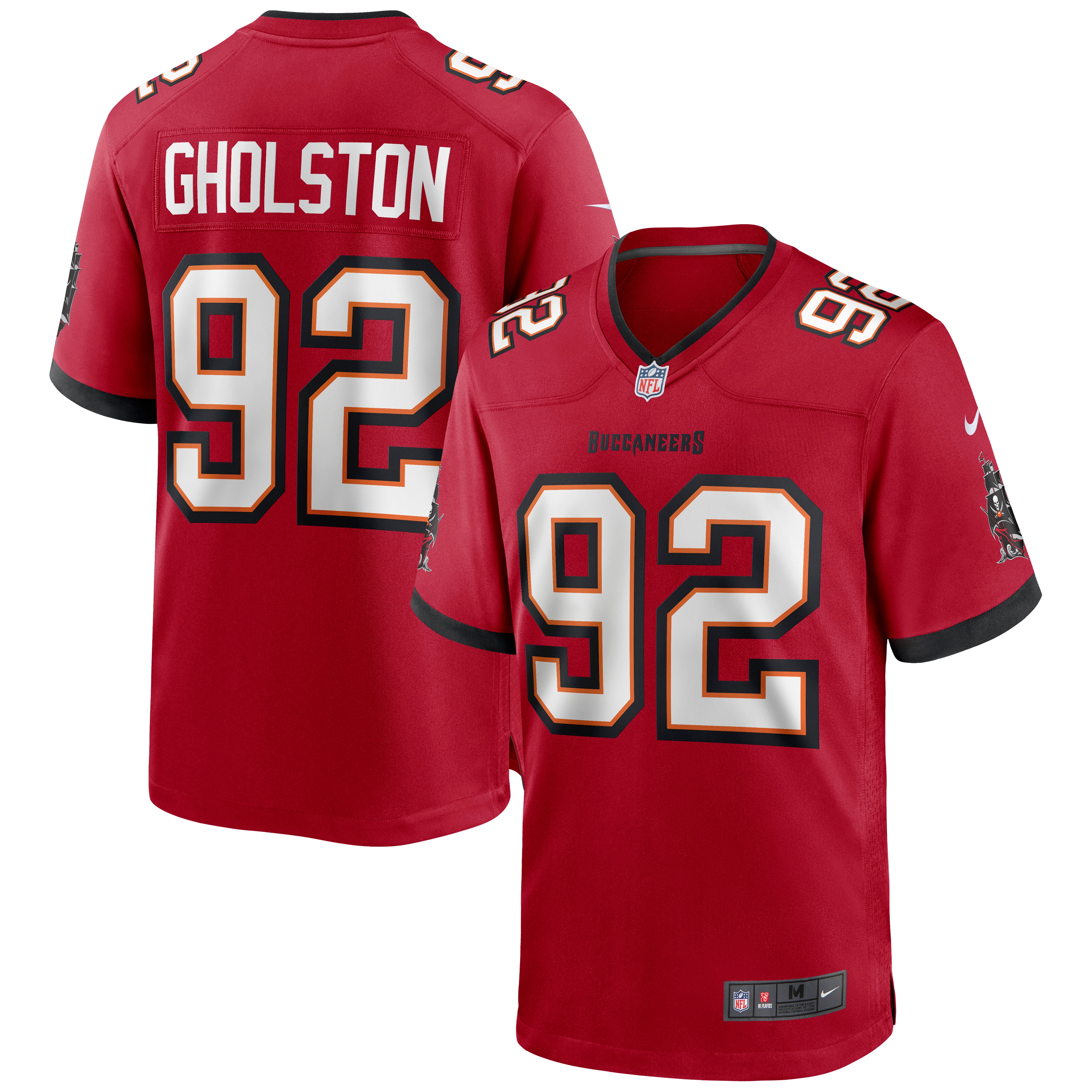 Men's Tampa Bay Buccaneers William Gholston Red Game Jersey