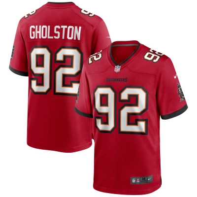 Men's Tampa Bay Buccaneers William Gholston Red Game Jersey 01