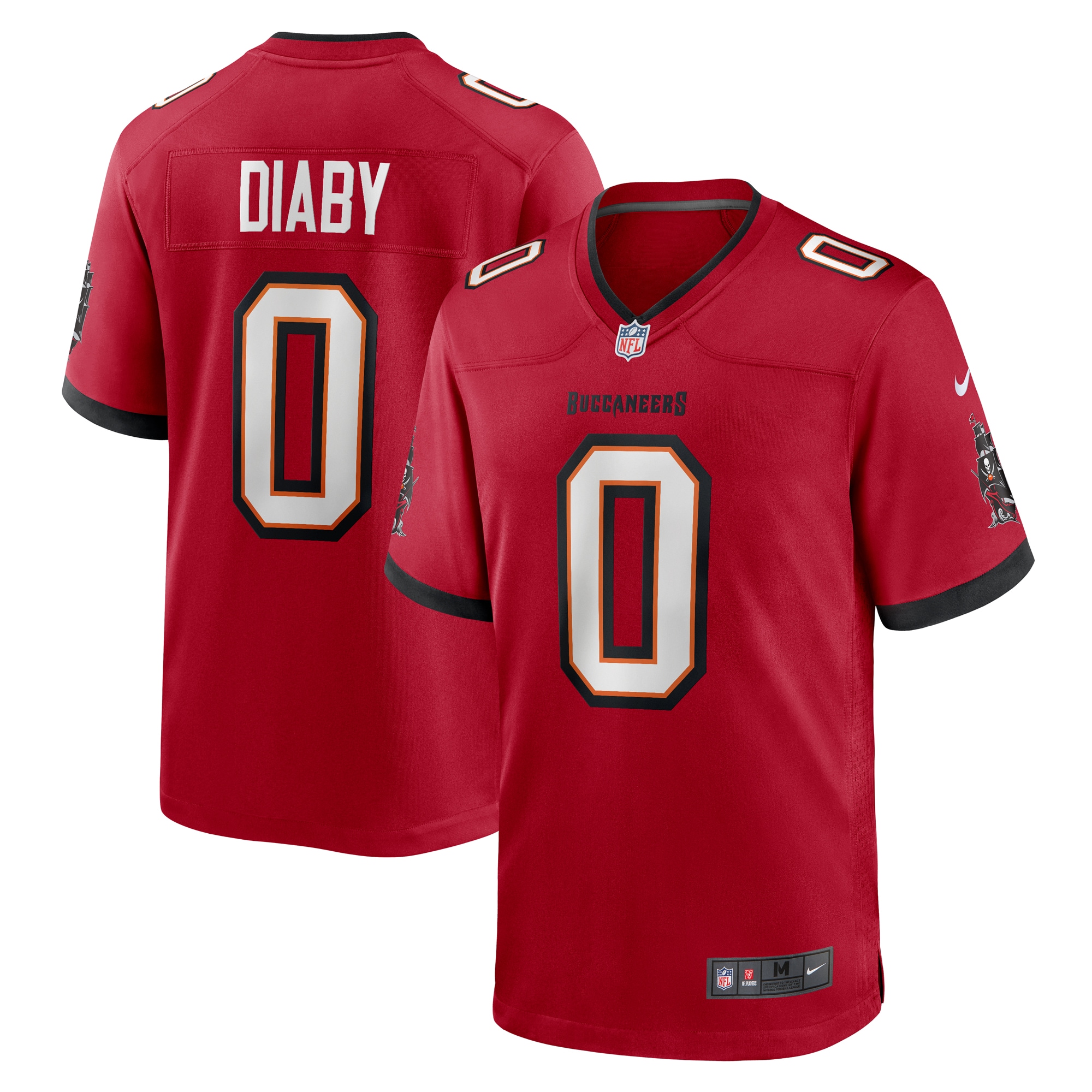Men's Tampa Bay Buccaneers YaYa Diaby  Red Game Jersey