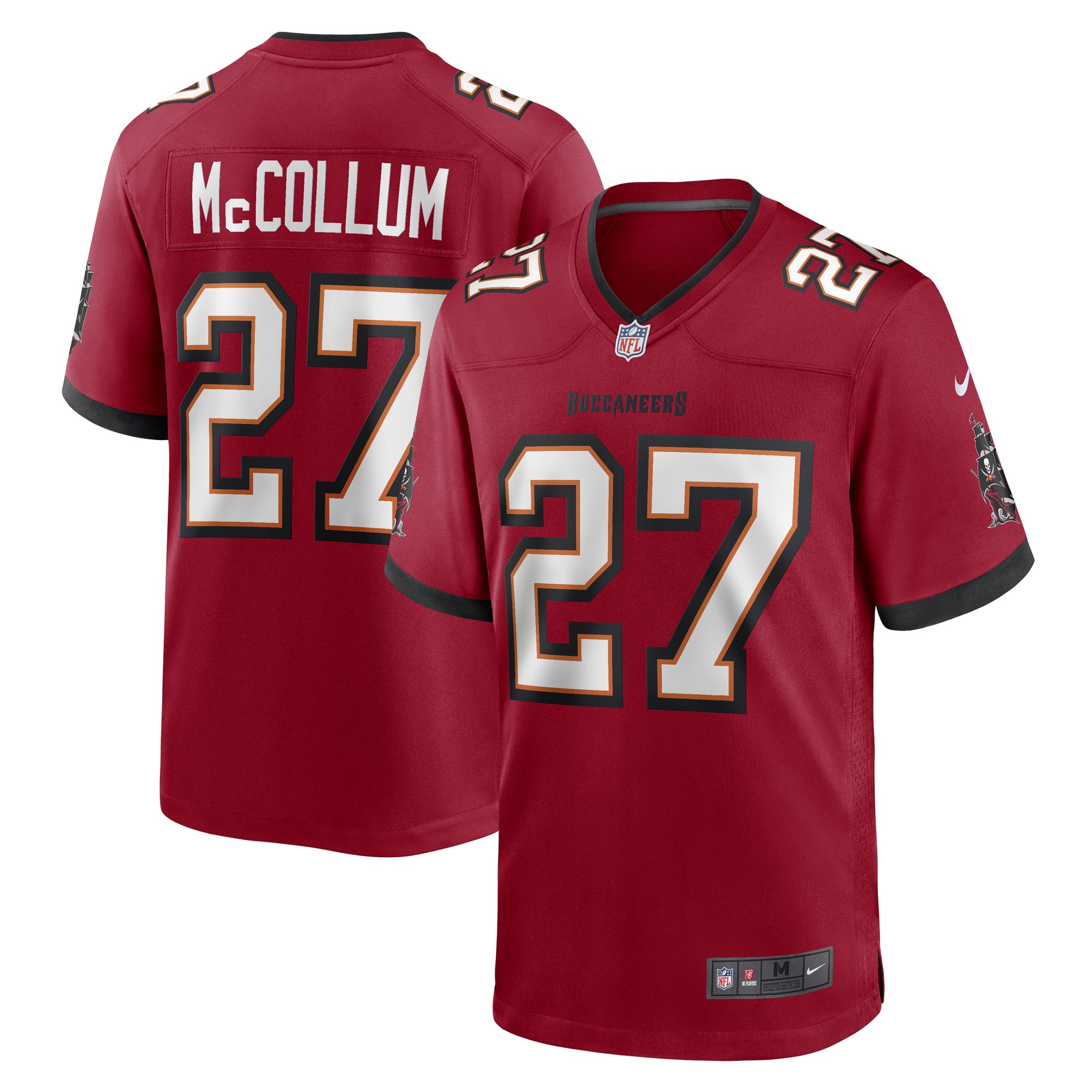 Men's Tampa Bay Buccaneers Zyon McCollum Red Game Player Jersey