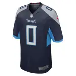 Men's Tennessee Titans Calvin Ridley Navy Game Player Jersey