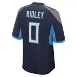 Men's Tennessee Titans Calvin Ridley Navy Game Player Jersey