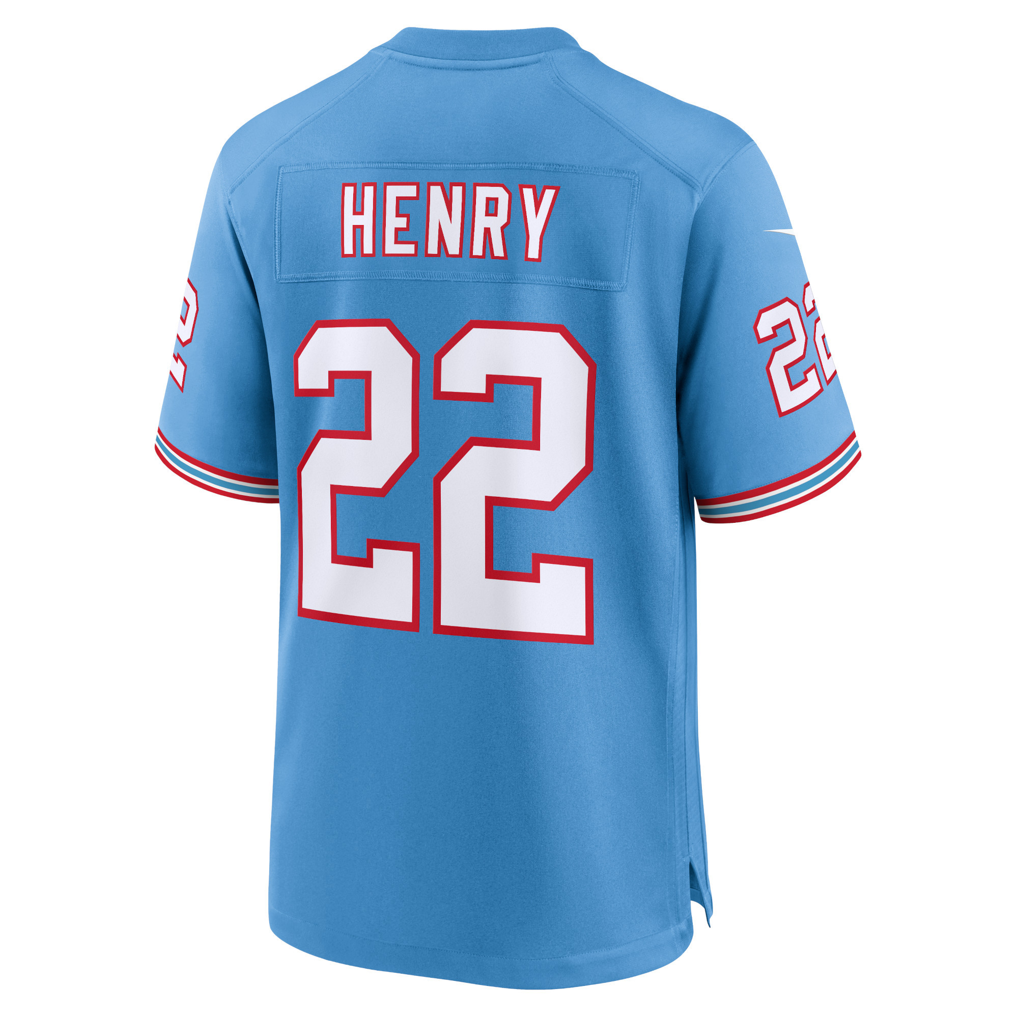 Men's Tennessee Titans Derrick Henry Light Blue Oilers Throwback Alternate Game Player Jersey