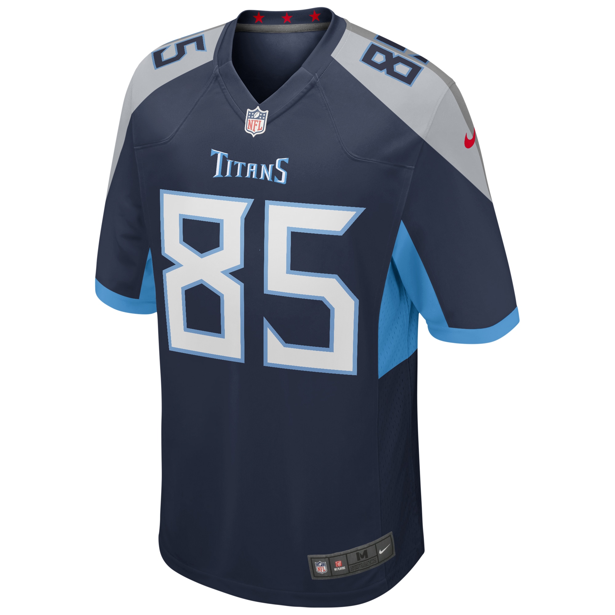 Men's Tennessee Titans Derrick Mason Navy Game Retired Player Jersey