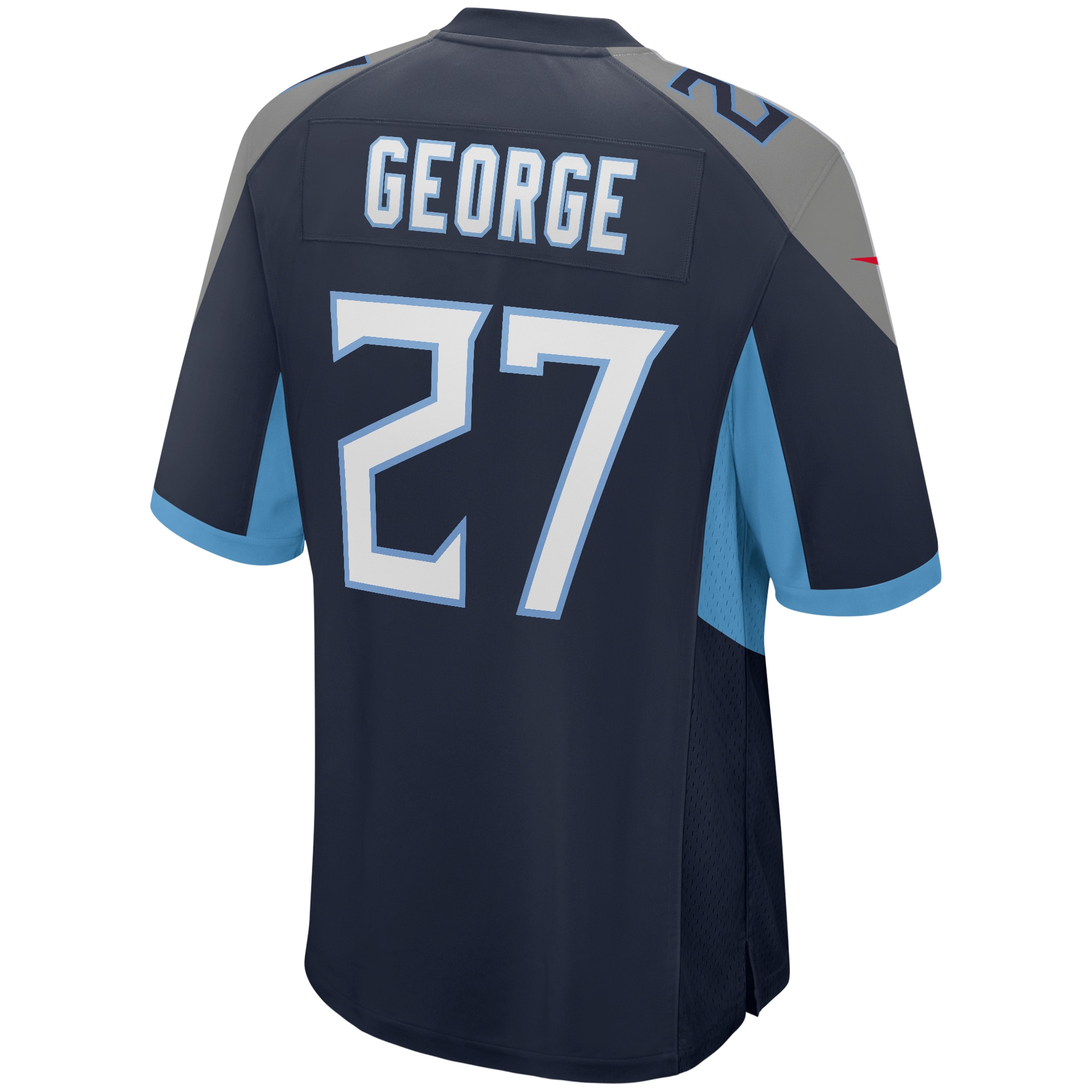 Men's Tennessee Titans Eddie George Navy Game Retired Player Jersey