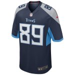 Men's Tennessee Titans Frank Wycheck Navy Game Retired Player Jersey