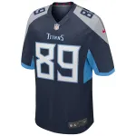 Men's Tennessee Titans Frank Wycheck Navy Game Retired Player Jersey