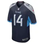 Men's Tennessee Titans Kalif Raymond Navy Game Jersey