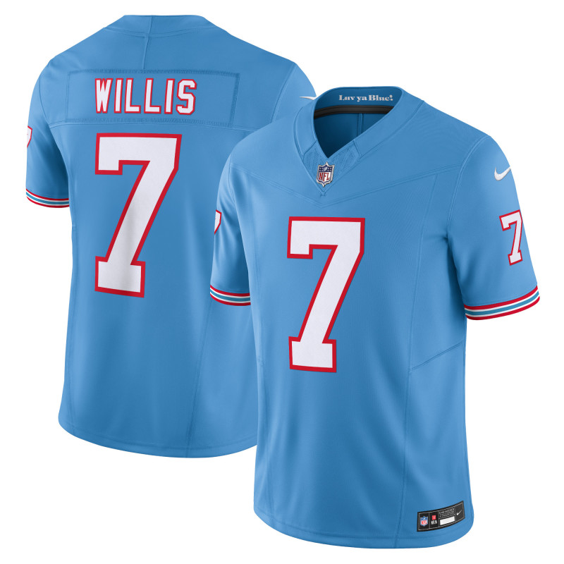 Men's Tennessee Titans Malik Willis Light Blue Vapor F.U.S.E. Limited Jersey
