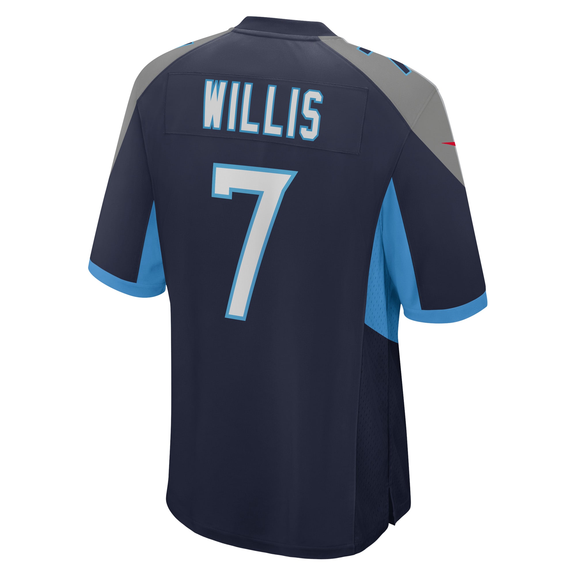Men's Tennessee Titans Malik Willis Navy Player Game Jersey