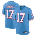Men's Tennessee Titans Ryan Tannehill Light Blue Oilers Throwback Alternate Game Player Jersey