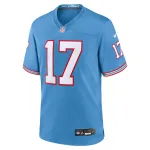 Men's Tennessee Titans Ryan Tannehill Light Blue Oilers Throwback Alternate Game Player Jersey