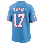 Men's Tennessee Titans Ryan Tannehill Light Blue Oilers Throwback Alternate Game Player Jersey