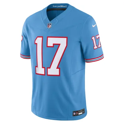 Men's Tennessee Titans Ryan Tannehill Light Blue Vapor F.U.S.E. Limited Jersey 02