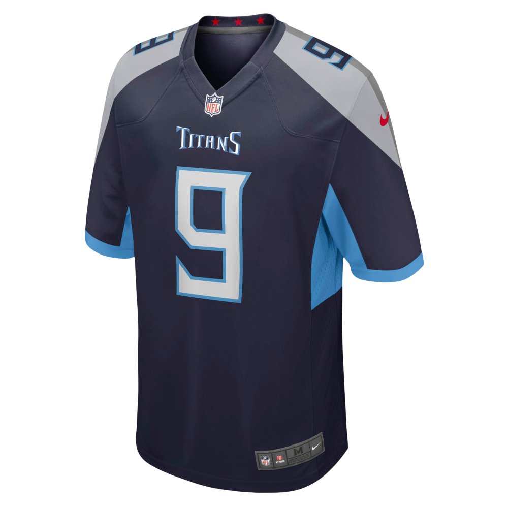 Men's Tennessee Titans Steve McNair Navy Game Retired Player Jersey