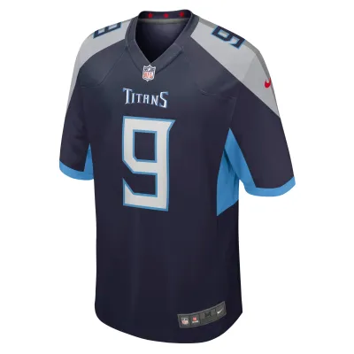 Men's Tennessee Titans Steve McNair Navy Game Retired Player Jersey 02