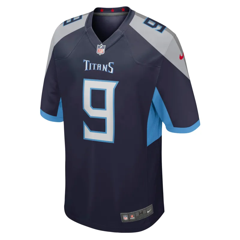 Men's Tennessee Titans Steve McNair Navy Game Retired Player Jersey