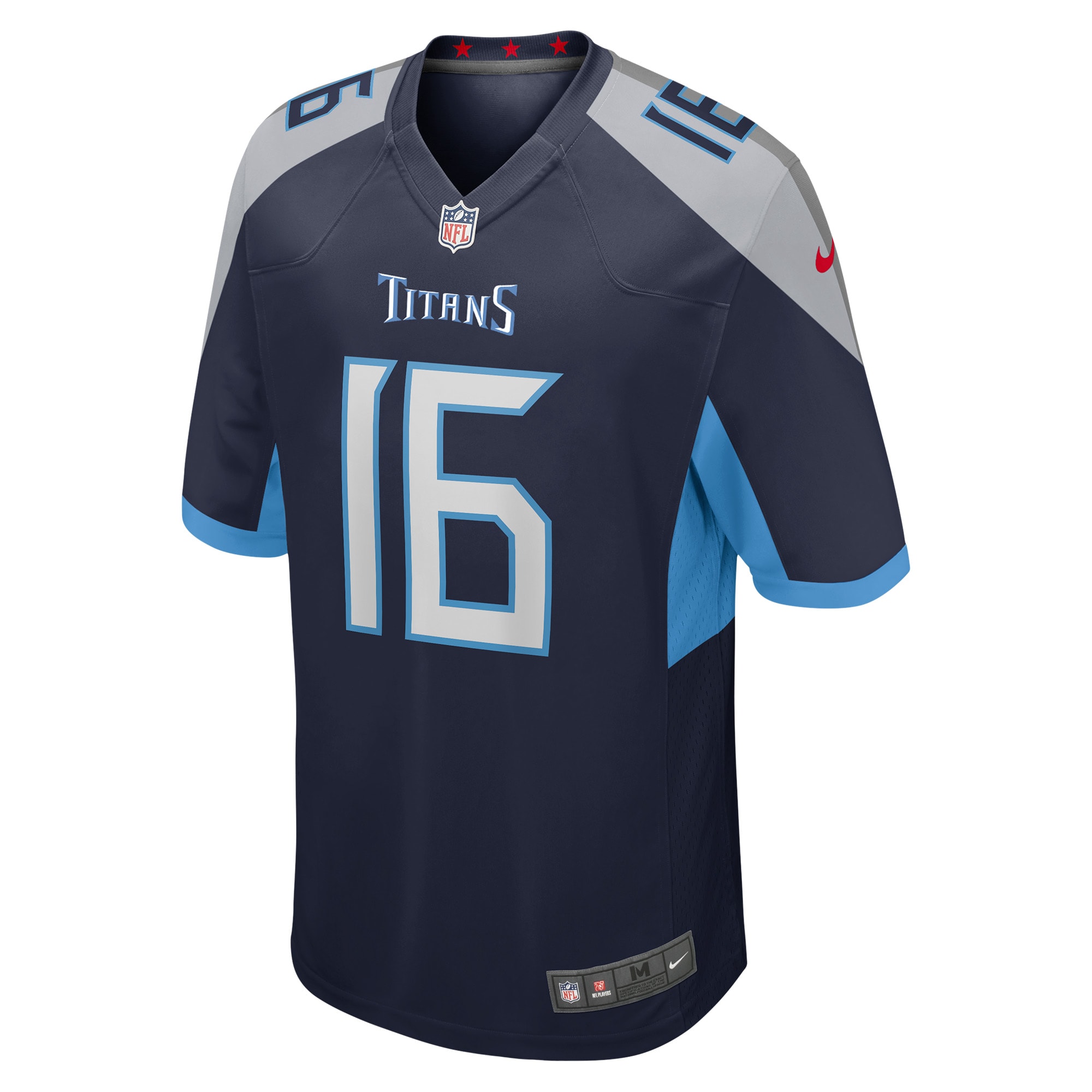 Men's Tennessee Titans Treylon Burks Navy Player Game Jersey
