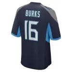 Men's Tennessee Titans Treylon Burks Navy Player Game Jersey