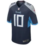 Men's Tennessee Titans Vince Young Navy Game Retired Player Jersey