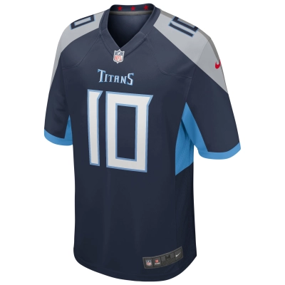 Men's Tennessee Titans Vince Young Navy Game Retired Player Jersey 02