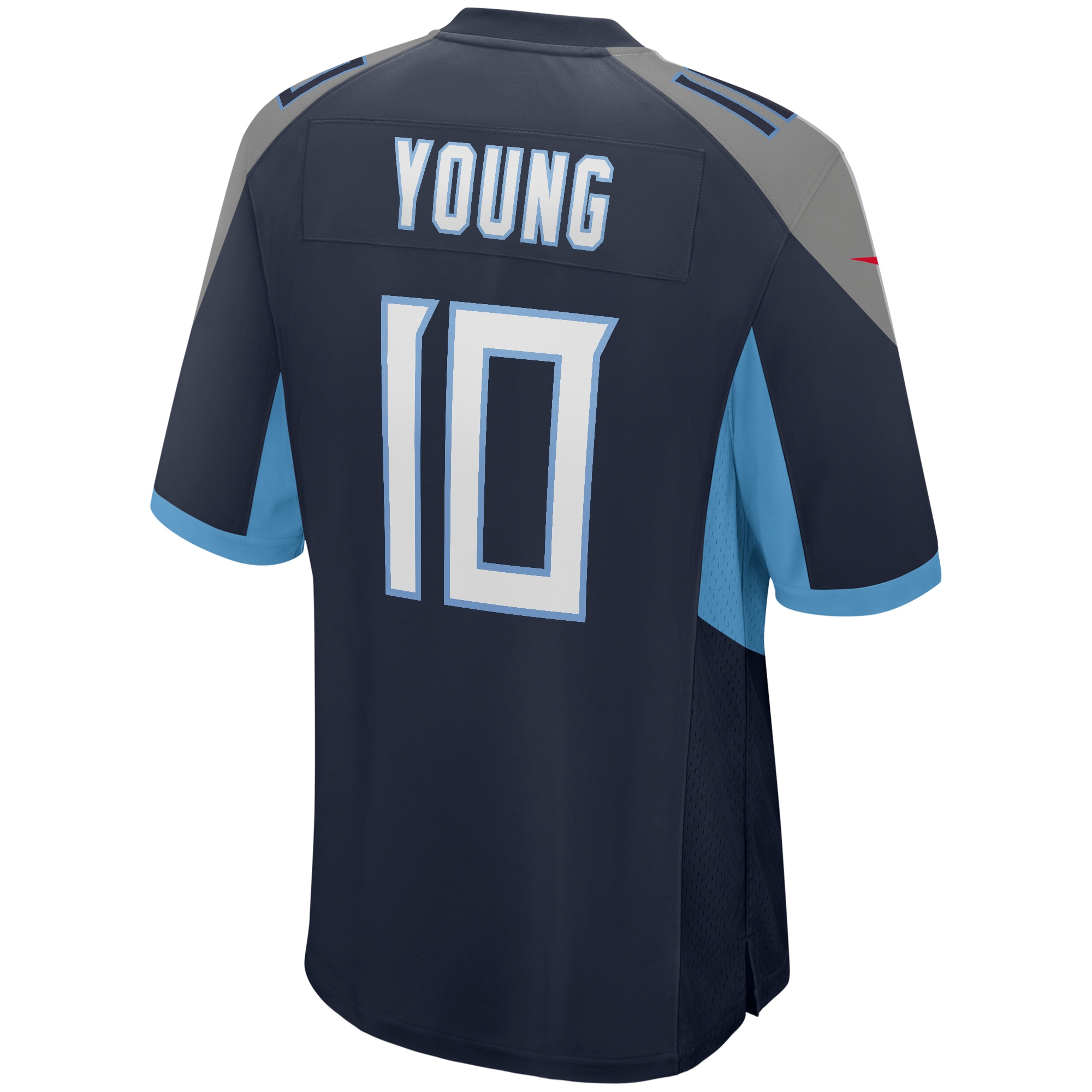 Men's Tennessee Titans Vince Young Navy Game Retired Player Jersey