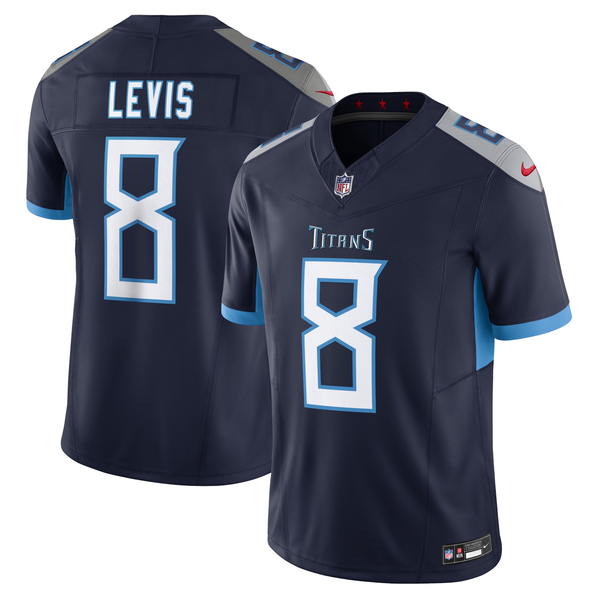 Men's Tennessee Titans Will Levis Navy Vapor F.U.S.E. Limited Jersey